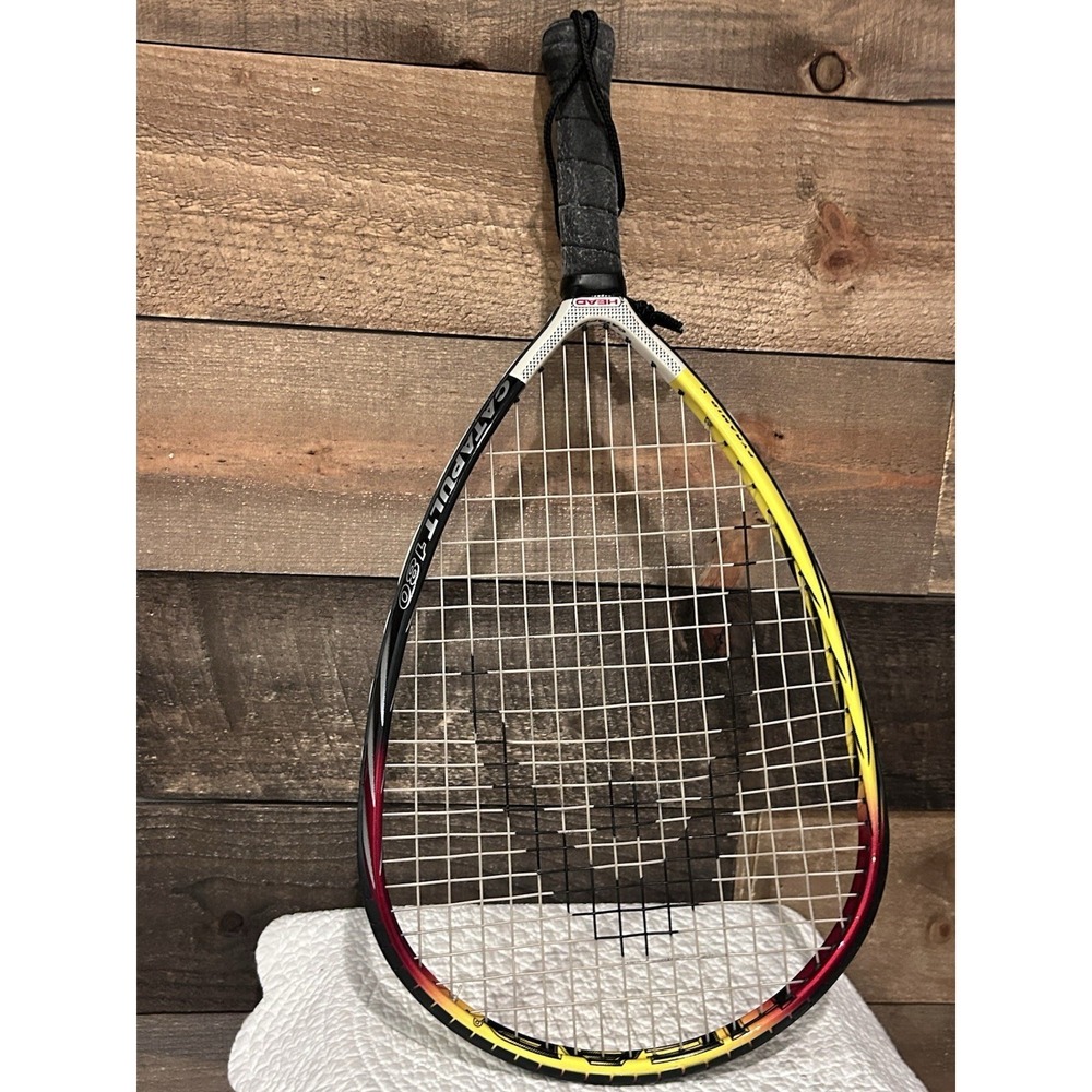 Head Catapult 180 Racquetball Pyramid V Racquet 3 5/8 Grip With Case - Picture 9 of 10